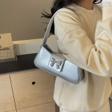 Silver Daily Simplicity Solid With Bow Bags