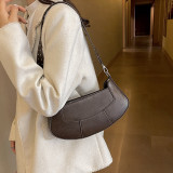 Black Vintage Simplicity Solid Rivets Bags