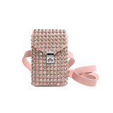 Pink Daily Patchwork Rhinestone Bags