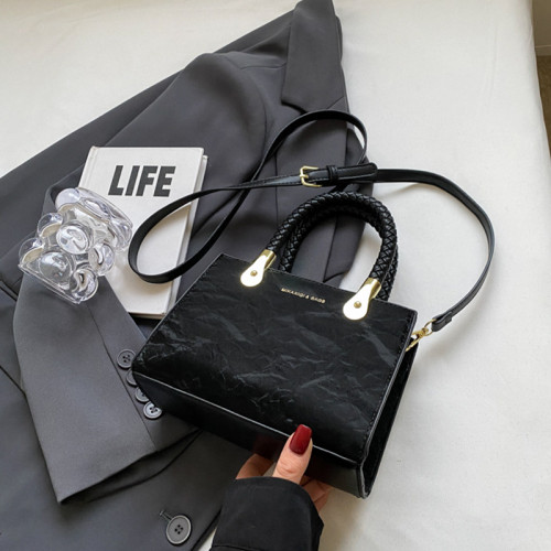 Black Sweet Simplicity Gradient Patchwork Bags