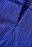 Red Sexy Casual Solid Bandage Hollowed Out Backless Spaghetti Strap Skinny Jumpsuits