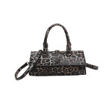 Yellow Casual Daily Leopard Patchwork Bags