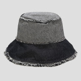 Black Street Patchwork Contrast Hat
