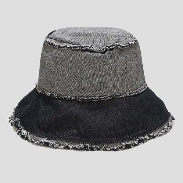 Black Street Patchwork Contrast Hat