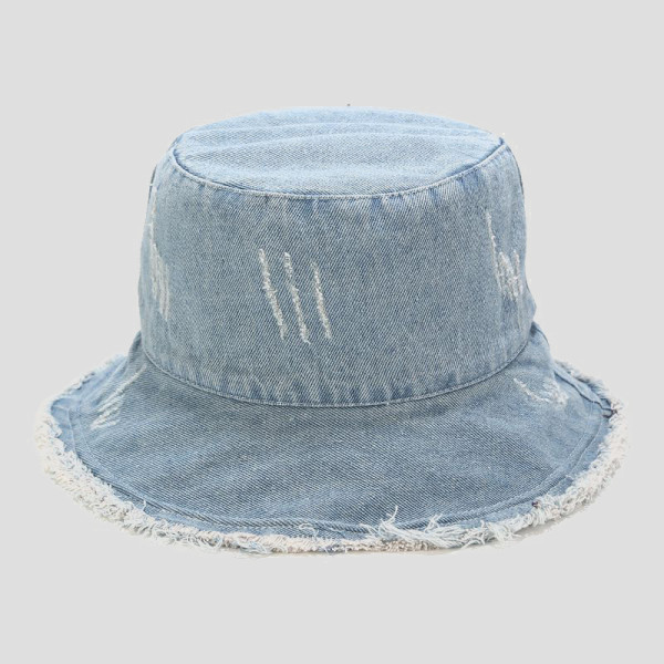 Light Blue Street Patchwork Hat