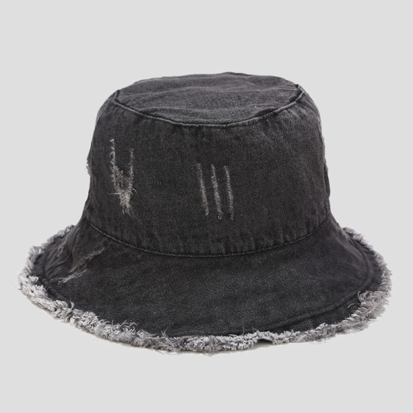 Dark Gray Street Patchwork Hat