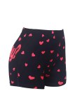 Black Casual Sportswear Letter Print Skinny High Waist Conventional Positioning Print Bottoms