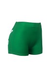 Yellow Casual Sportswear Letter Print Basic Skinny High Waist Conventional Positioning Print Bottoms