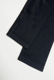 Black Casual Digital Hot Drill  O Neck Long Sleeve Sweatshirt And Skinny Pants Two Pieces Jogger Sets