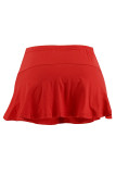 Blue Sexy Solid Color Patchwork Regular Mid Waist Speaker Patchwork Bottoms
