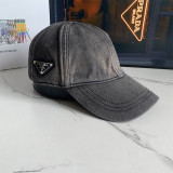 Blue Casual Street Solid Color Distressed Patchwork Hat
