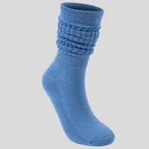 Baby Blue Daily Solid Color Patchwork Sock