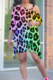 Blue White Casual Graphics Print Sloping Shoulder Irregular Hollow Out T-shirt And Shorts Plus Size Two Pieces Shorts Sets