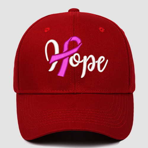 Burgundy Street Letters Patchwork Hat