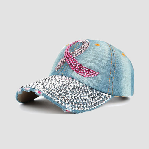 Baby Blue Street Patchwork Hot Drill Hat