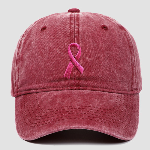 Burgundy Street Embroidery Patchwork Hat