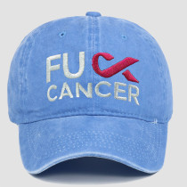 Baby Blue Street Letters Patchwork Hat
