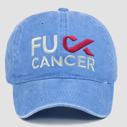 Baby Blue Street Letters Patchwork Hat