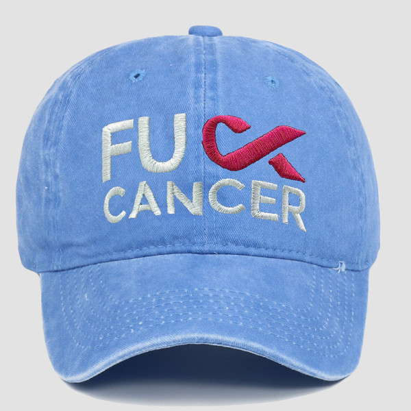 Baby Blue Street Letters Patchwork Hat