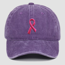 Purple Street Embroidery Patchwork Hat