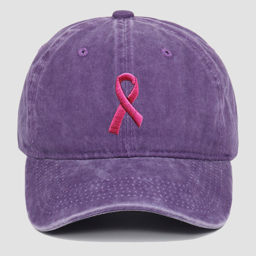 Purple Street Embroidery Patchwork Hat