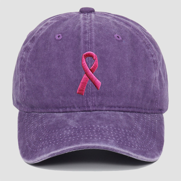 Purple Street Embroidery Patchwork Hat