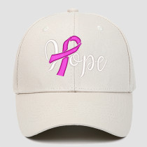 Cream White Street Letters Patchwork Hat