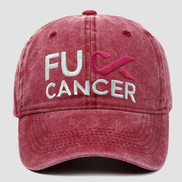 Burgundy Street Letters Patchwork Hat