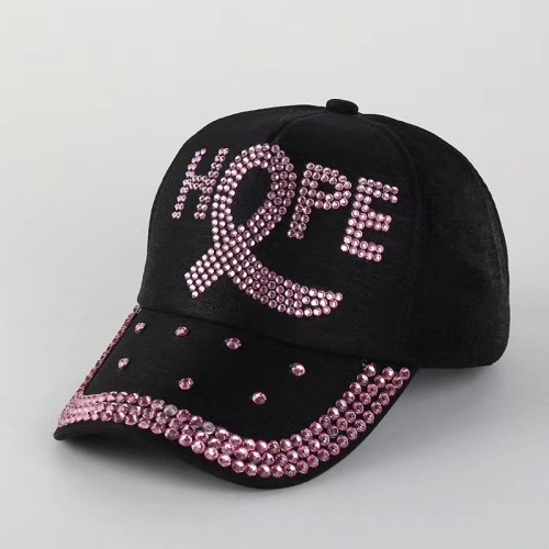 Black Street Letters Patchwork Hot Drill Hat