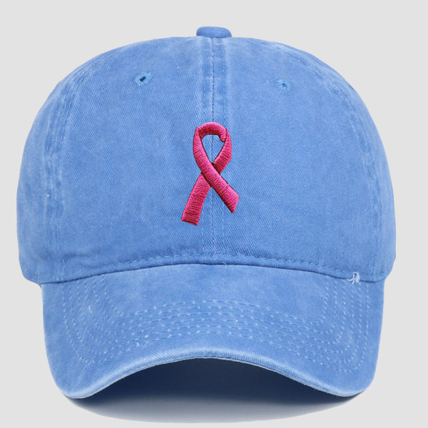 Baby Blue Street Embroidery Patchwork Hat