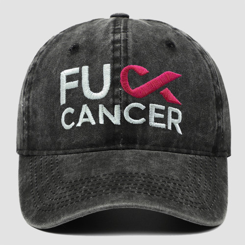 Black Street Letters Patchwork Hat