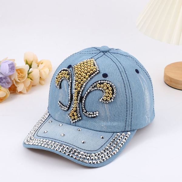 Baby Blue Street Patchwork Hot Drill Hat