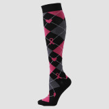 Powder White Daily Letters Patchwork Sock