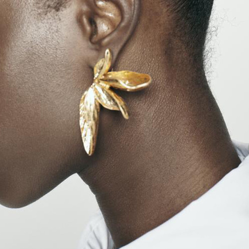Gold Casual Daily Solid Color Earrings