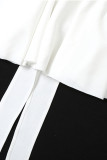 White Sweet Sleeveless Backless With Bow Square Collar Holiday Party Mini Dress