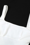 White Sweet Sleeveless Backless With Bow Square Collar Holiday Party Mini Dress