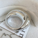 Gold Casual Mini Metallic Top Shoulder Handle Bag