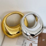 Gold Casual Mini Metallic Top Shoulder Handle Bag