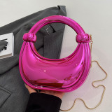 Blue Pink Colorful Gradient Iridescent Acrylic Handbag Chains Bags