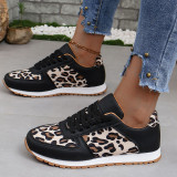 Black Casual Strap Design Closed Sport Shoes
