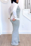 Black POLO collar Long Sleeve Buttons Blouse And Straight Leg Pants Formal Office Lady Two Pieces Trouser Sets