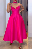 Black Sleeveless Backless  See-ThroughZipper Spaghetti Strap Formal Evening Party Maxi Slip Dresses