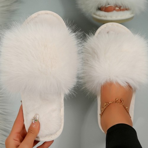 White Casual Patchwork Round Comfortable Shoes
