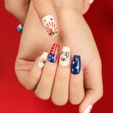Multicolor Casual Daily The stars American Flag Letters Nail Paste