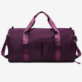 White Casual Sportswear Solid Color Patchwork Zipper Bags