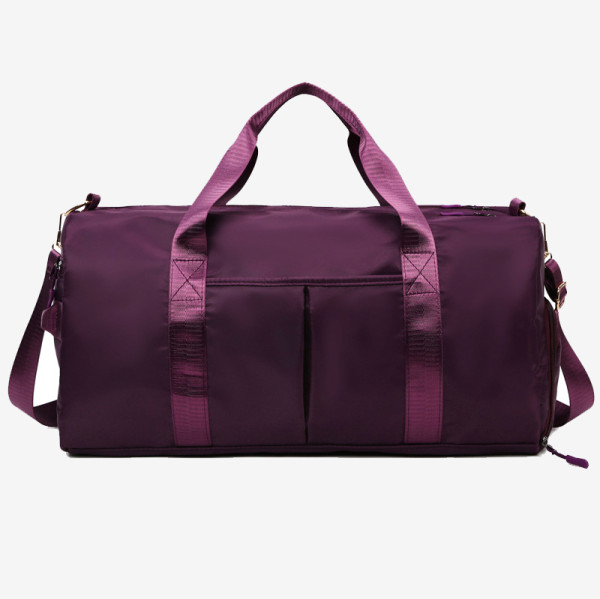 Fuchsia Casual Sportswear Solid Color Patchwork Zipper Bags