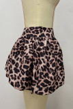 Black And White Casual Print Patchwork Loose Mid Waist Speaker Full Print Bottoms
