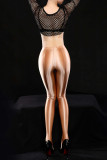 Coffee Sportswear Solid Color Patchwork