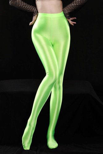 Fluorescent Green Sportswear Solid Color Patchwork