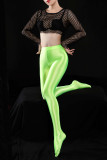 Coffee Sportswear Solid Color Patchwork